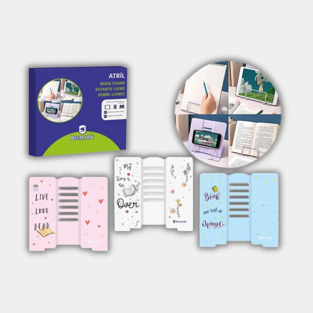 Atril de Lectura Plegable y Ajustable | Soporte para Libros, Tablet y Ebook