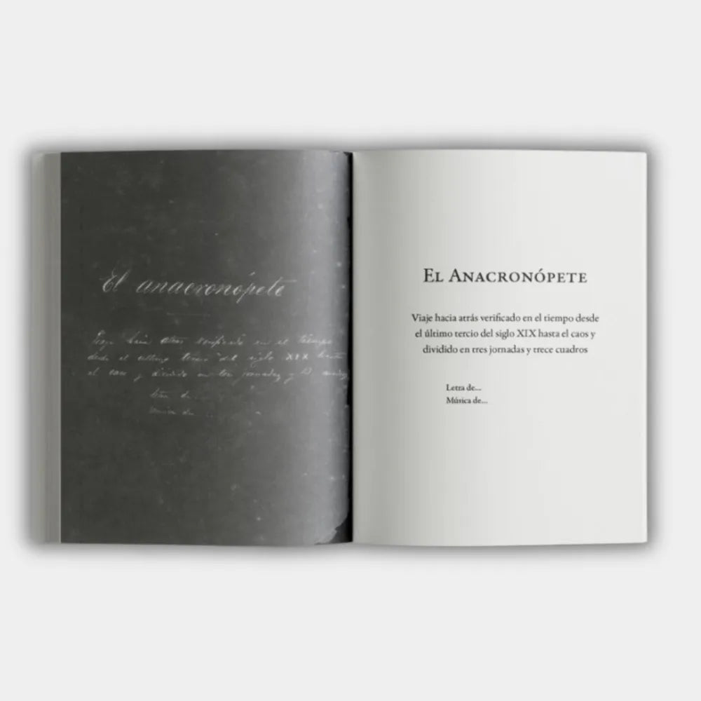 El Anacronópete. Zarzuela (con manuscrito original y estudio preliminar)