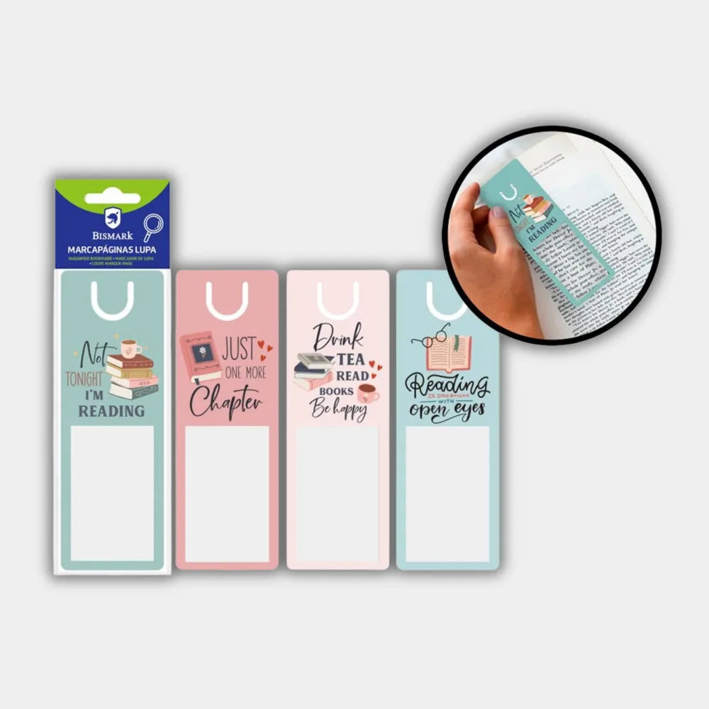 Marcapáginas Lupa con Frases Literarias (4 Modelos a elegir) | Gadget de Lectura