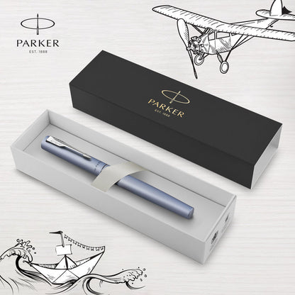 Pluma Estilográfica Parker Vector XL M Plata Metálico