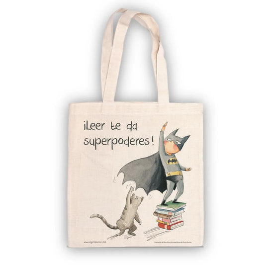 Bolsa de tela "Leer te da superpoderes"