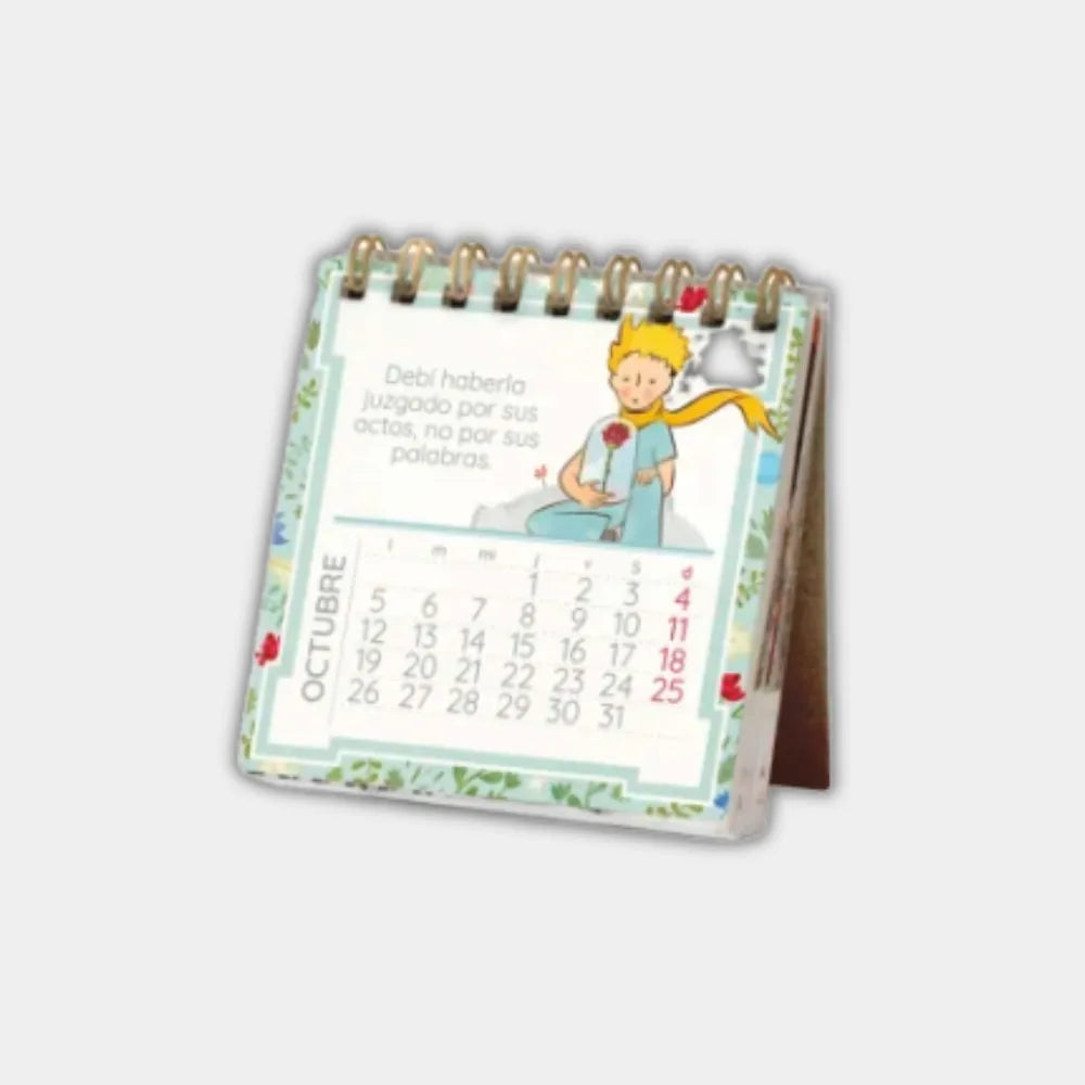 Mini Calendario de Escritorio 2026 - El Principito