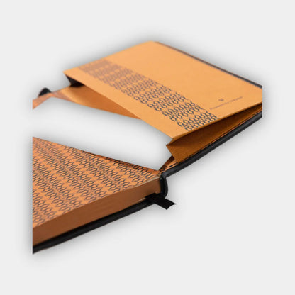 Cuaderno de Notas Galgo A6 | Polipiel Negro y Cuadrícula