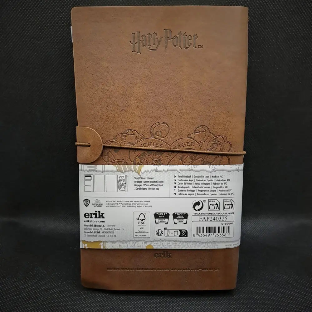 Cuaderno de viaje de Harry Potter