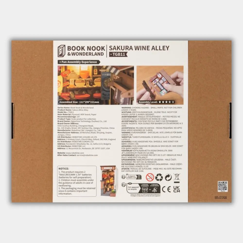 Maqueta Sujetalibros Sakura Wine Alley