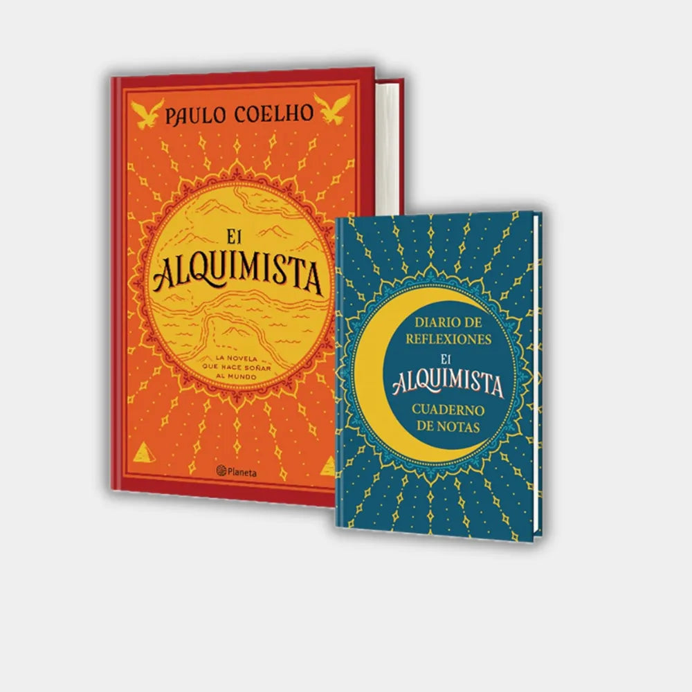 Pack del libro El Alquimista de Paulo Coelho junto con el Diario de Reflexiones, edición especial ideal para regalo.